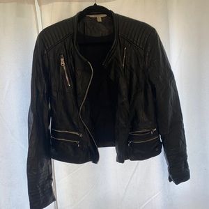 Zara vegan leather jacket